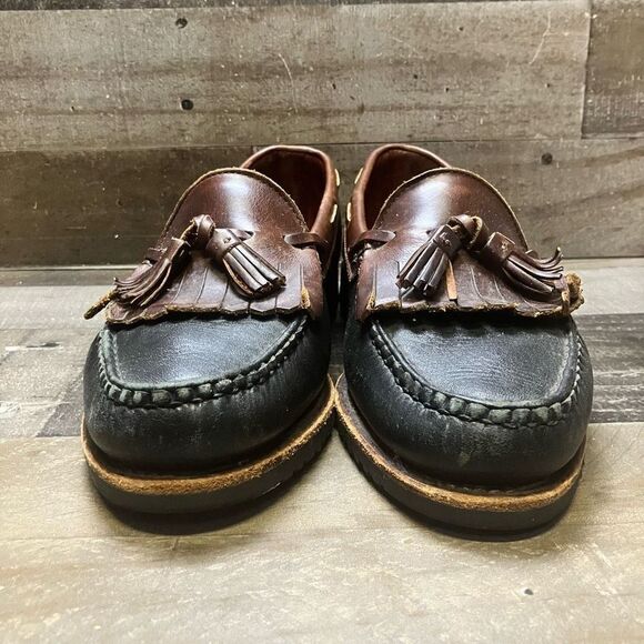Allen Edmonds Men’s Size 8.5 Nashua Loafer Black Brown with Kiltie Tassels main image 5